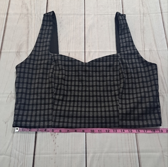 3 FOR 12 SALE Forever 21 2X Plaid Bra Crop Top Tank - Picture 8 of 12